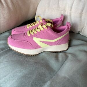 Dolce Vita Pink and Yellow Sneakers